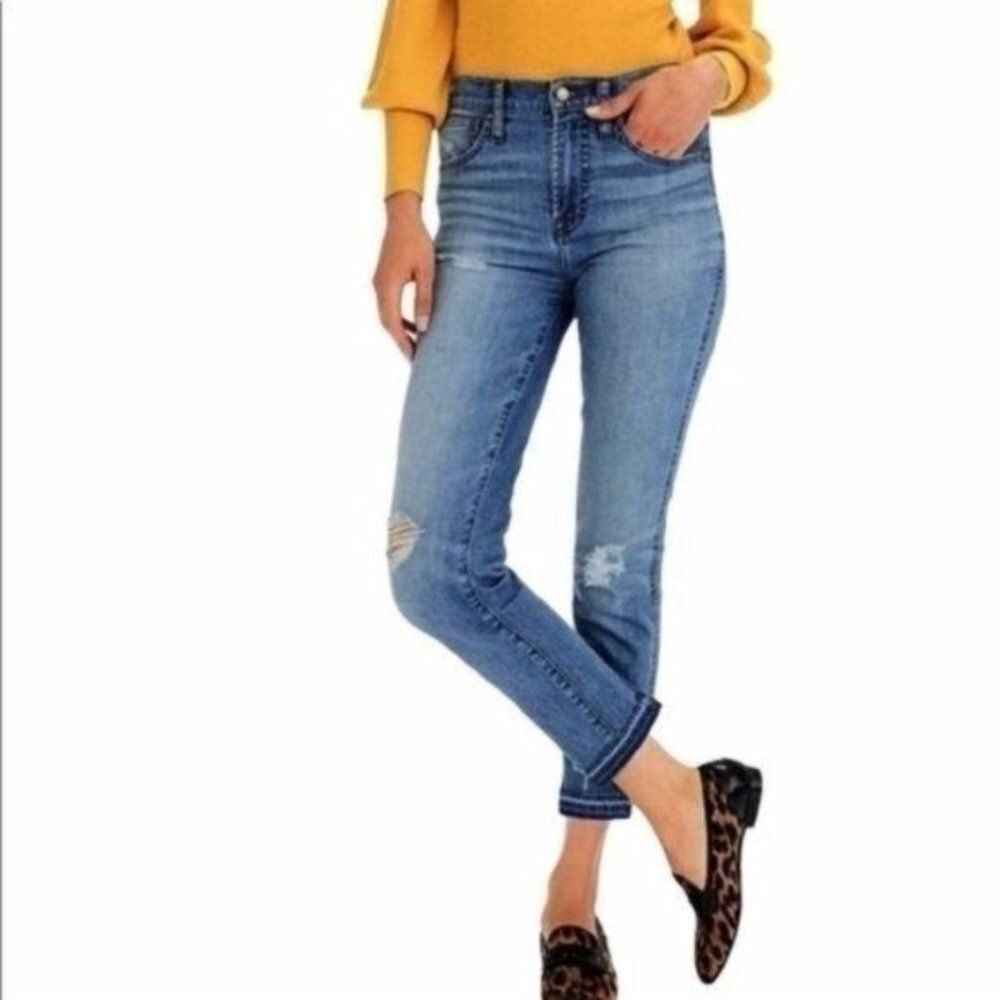 J. Crew Vintage Straight Distressed Jeans 26